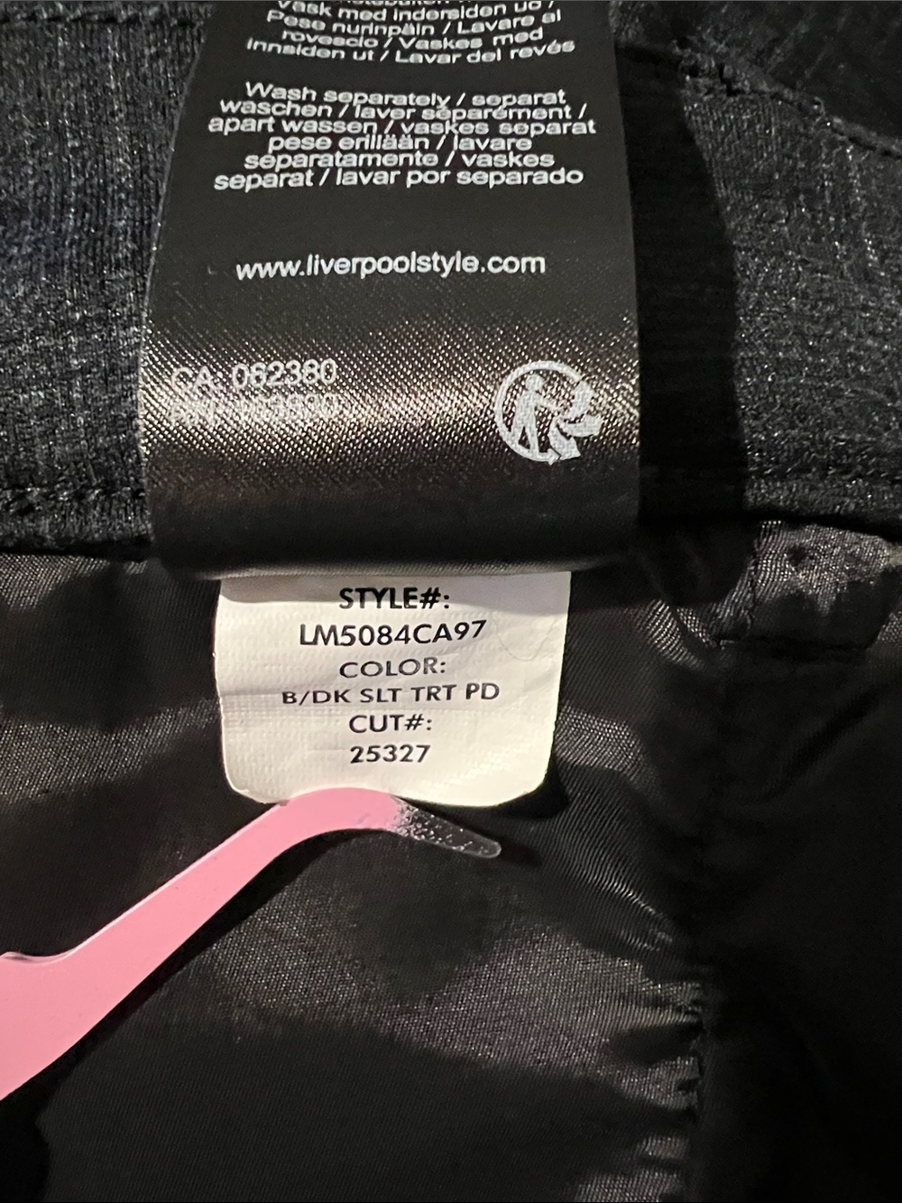 Liverpool Los Angeles Kelsey Trouser Pants - Blue & Gray Tartan Plaid 10/30 - Picture 11 of 11